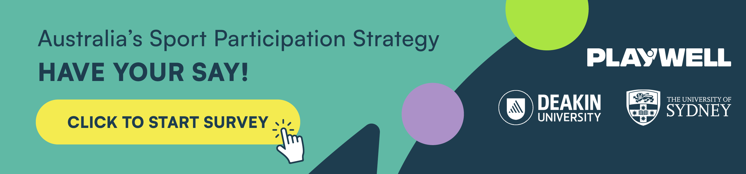 Play Well Survey banner